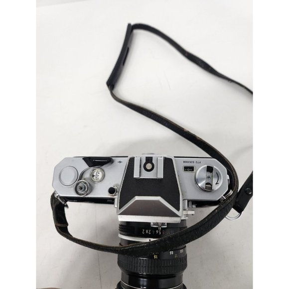 NIKON Nikkomat FT 35mm Film SLR Camera Zoom Nikon 1:3.5 46-86 MM Lens Rare Black - Picture 4 of 6